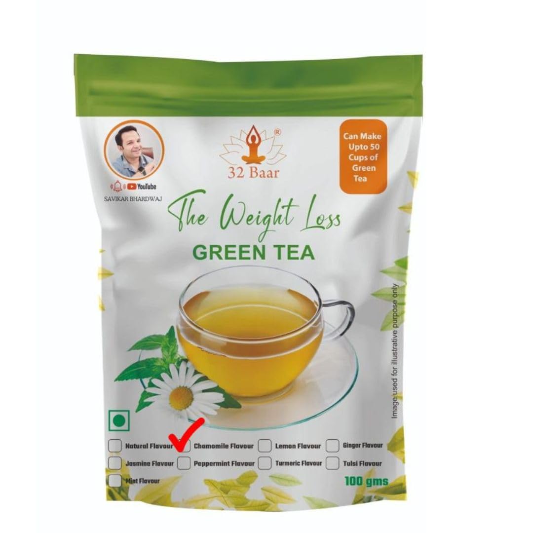 32 Baar Green Tea Chamomile, 100 Gram