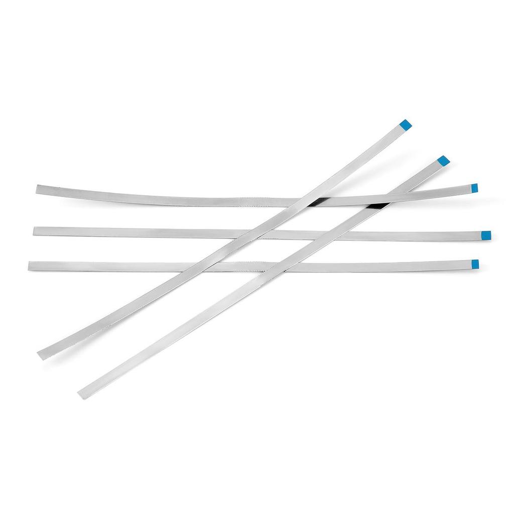 5pcs Dental Diamond Polishing Strips Stainless Steel Orthodontic IPR Strip Fine Medium Single/Double Side Composite Polish