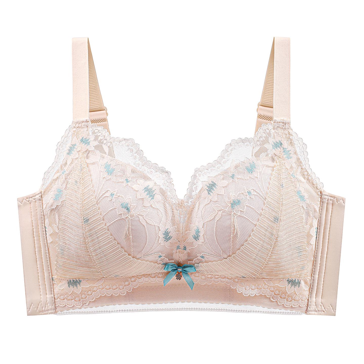 

Contrast Color Women s Push-Up Bra: Palm Support, Adjustable, Enhances Small Breasts, Side Breast Lift, Comfortable Fit 32/70AB Thickened 4cm