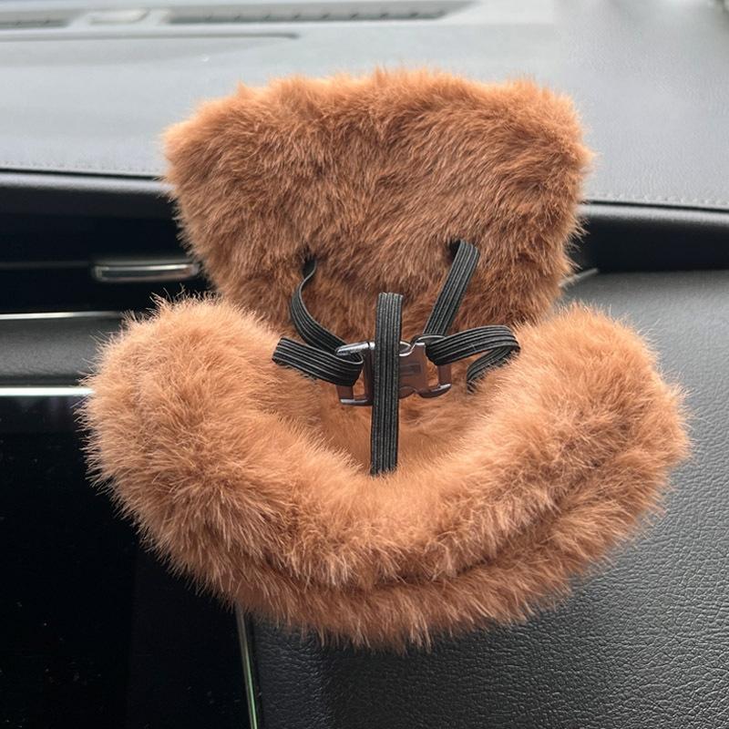 

Сиденье Лабубу Пух Игрушка для машины умеренность Подходит для Лабубу 2.0 Аромат Декор simple чёрный/коричневый