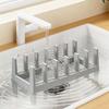 Durable Kitchen Storage Rack 6 Grids Pots Lids Organizer Rack Kitchen Pot Lid Holder