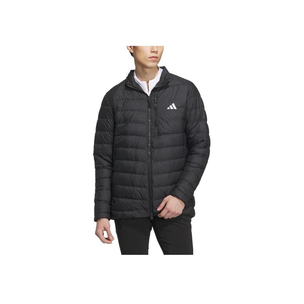 Adidas 630 Lightweight Solid Color Zipper Fitted Long Sleeve Down Jacket Men Jackets Black HZ6061