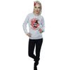 DC Comics Womens/Ladies Chibi Harley Quinn Badge Sweatshirt