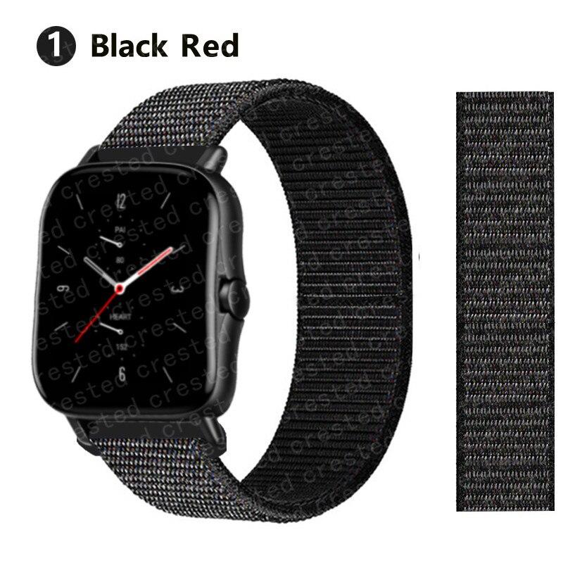 Cinturino 20mm In Nylon Intrecciato Per Amazfit GTR Mini/GTS 4/Garmin Venu/Samsung Galaxy Watch 4/5