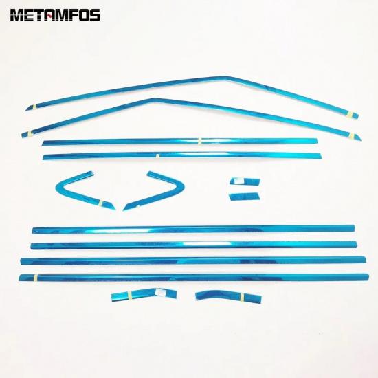 For Kia Carnival KA4     2024 2025 Upper+Lower Window Frame Window Sill Cover Trim Sticker Exterior Accessories