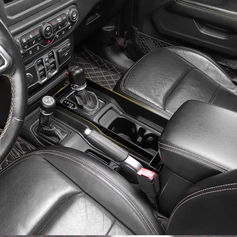 Car Gear Storage Box Organizer Container For Jeep Wrangler JL For JT Gladiator 2018 Up Interior Stowing Tidying Accessories