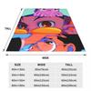 Dandadan Anime Eyes W Kaji Manga Blankets Soft Warm Flannel Throw Blanket Plush for Bed Living room Picnic Travel Home Couch