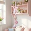 With Bow Easter Eggs Hanging Pendant DIY Crafts Colorful Eggs String  Spring Holiday