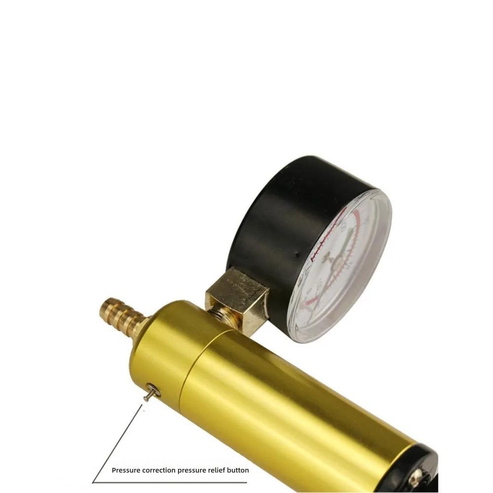 Manual Brake Bleeder Vacuum Pump Kit Automotive Fluid Tester with Gauge Adapters 2 In 1 Handheld Pistol Test Tool for Car Truck