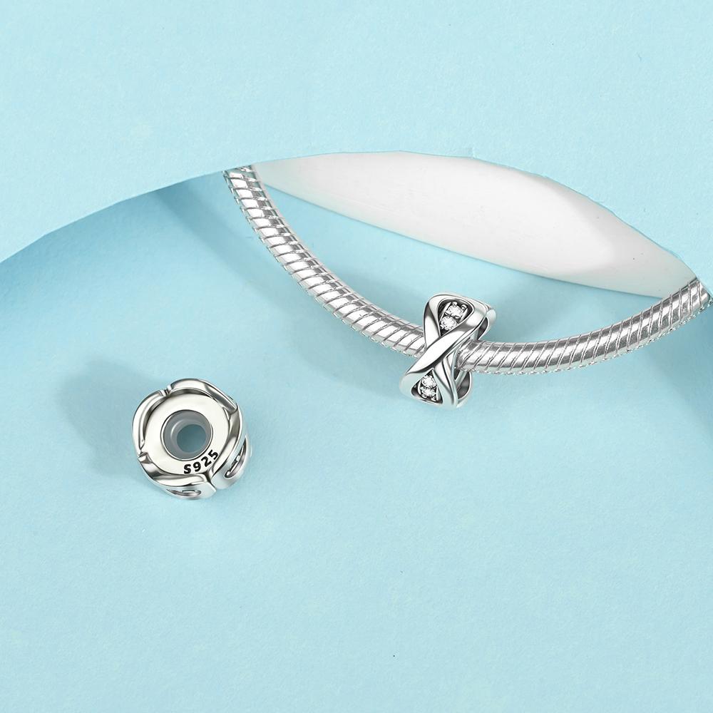 Copper Love Is Infinity Symbol Family Couple Pendant Charm Fit Original Charm Bracelets Women Diy Jewelry Gift