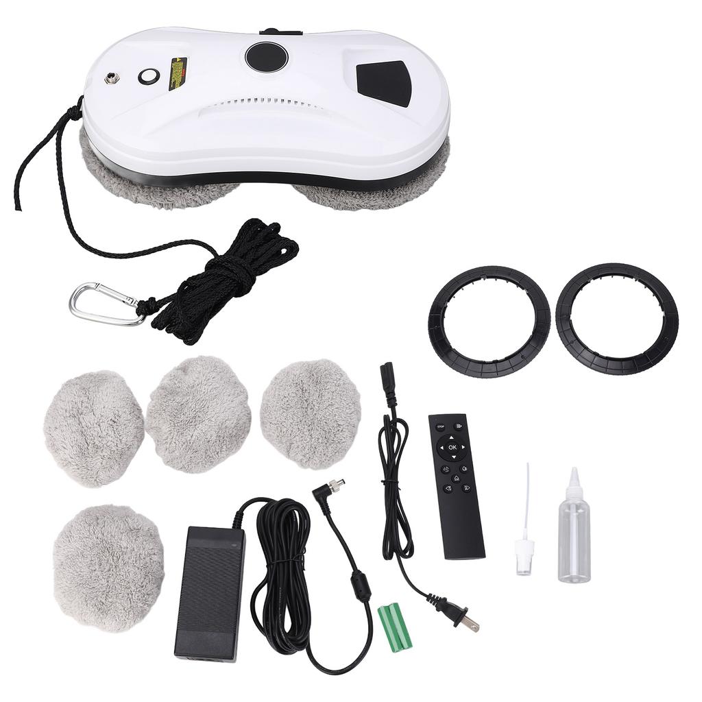 Window Cleaner Robot Auto Routine Planing 2800Pa Suction Power Glass Cleaning Robot with 8 Cloth