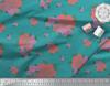 Soimoi Black Japan Crepe Satin Fabric Leaves & Rose Floral Fabric Prints Meter 42 Inch