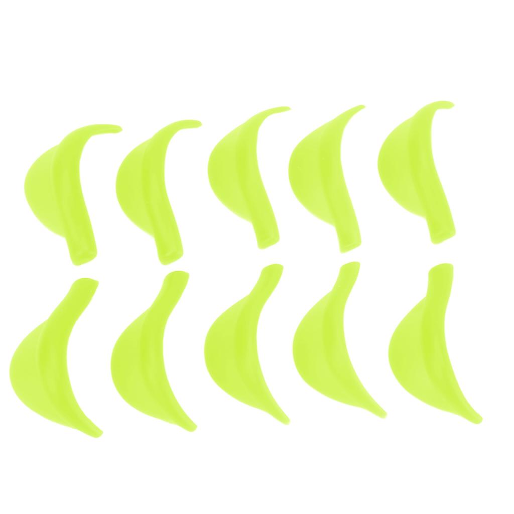 5 Pairs Silicone Eyelash Perming Curler 5 Sizes Reusable Soft Lash Lift   Rods for Buty Salons