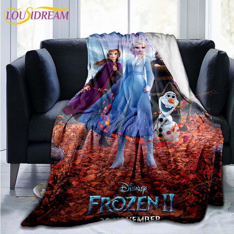 Frozen patroon plaid Deken Bank Quilt Overtrek Reis Beddengoed Outlet Plaid Deken Flanellen Deken Sprei