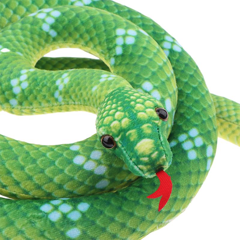 1Pc Funny Spoof Joke Soft Toys 80/110/160Cm Simulated Colorful Python Plush Toy Stuffed Animals Snakes Plushies Doll Home Decor