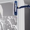 Window Brush Glass Wiper with Flexible Corner Head 180-degree Rotating Panel Double-sided Scraper with Built-in for Outdoor