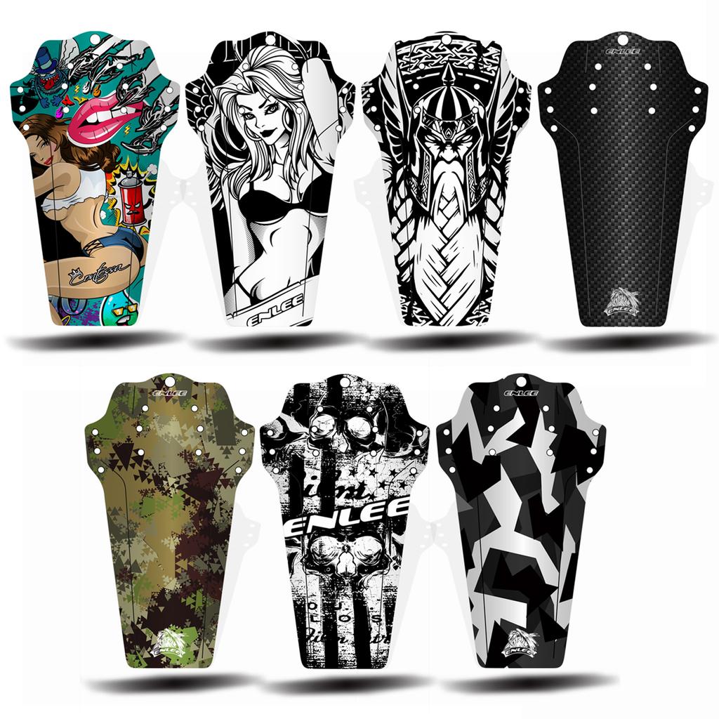 1pc Bike Fender Mountain Road Bike Mud Guard Front and Rear Compatible Cycle Mudguard with Fixing Straps Bike