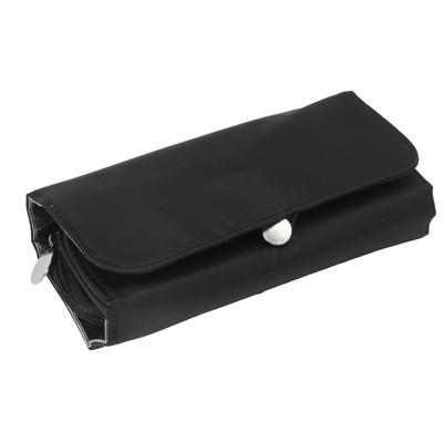 Τσάντα Αποθήκευσης Μακιγιάζ Αναδιπλούμενα Πινέλα Οργάνωση Αδιάβροχη Μεγάλης Χωρητικότητας Καλλυντικά Ταξιδιωτική Τσάντα Μαύρη