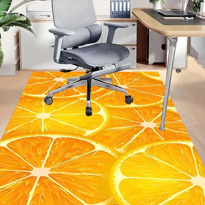 1PC orange slices Extra Large Non Slip Floor carpet, Office, family, bedroom, Studio Large Area Rug Indoor Rugs, Vibrant Colors