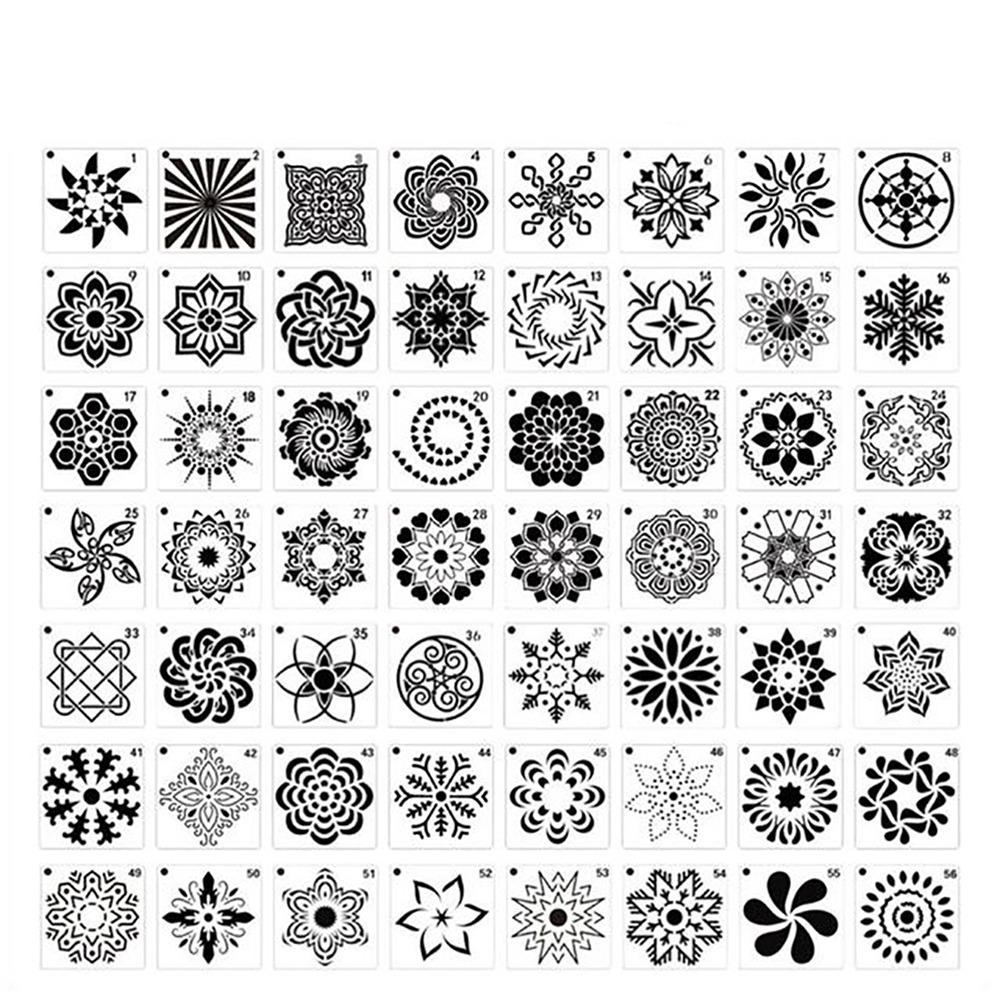 Craft Card Making Painting Template Painting Stencils Hollow Drawing Tool Mandala Pattern