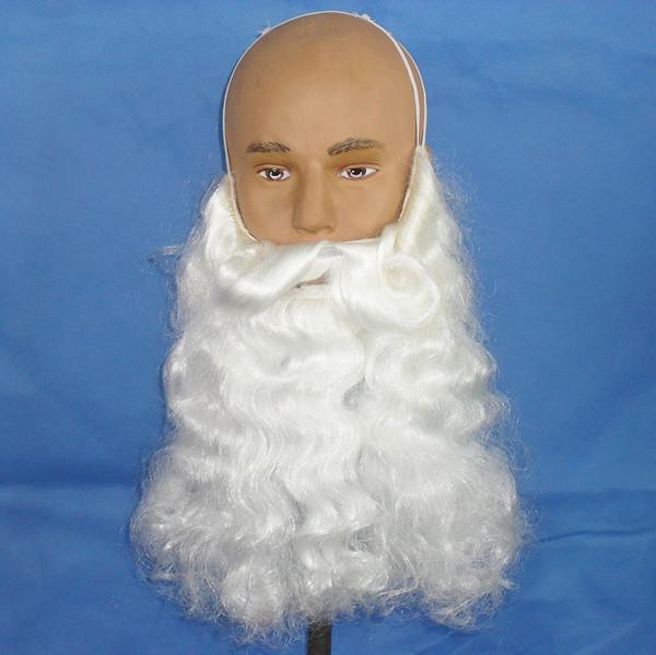 Santa Claus Wig and Beard Set - Holiday Party Costume and Halloween Props