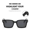 Fashion Square Sunglasses Women Men Brand Designer Mirror Shades Sun Glasses Male Female Retro Rivet Outdoor