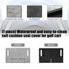 Multifunctional Ergonomic Golf Cart Seat Protector Cushion 4 Storage Compartments Comfort Design Enhanced Grip Technolog