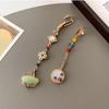 Electroplating Chinese Style Brooch Zinc Zinc Alloy Lapel Brooch Women Hanfu Ornament  Hanfu Accessories