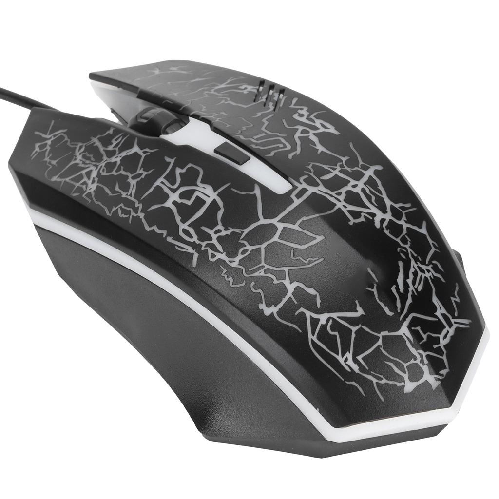 Wired Mouse Black USB Port Gaming Office Business Luminous Optical Computer Accessories