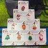New Pocket Christmas Hug Ornament Small Santa Claus Figure with Greeting Cards for Christmas Gift Bag Fillers Stocking Stuffer