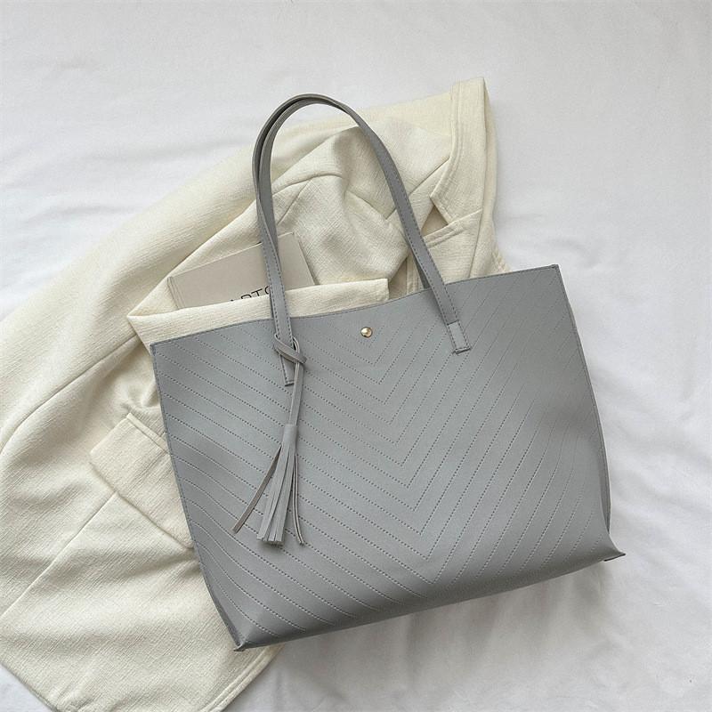 Fashionable Summer Street Style Commuter Tote Bag For Women Pu Leather