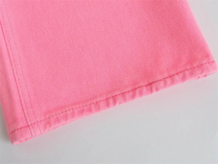 Women's Plus Size Pink High-Waist Straight-Leg Jeans (Summer 2022)