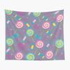 Lollipop Tapestry Colorful Candy Decorative Room Wall Tapestry Kawaii Cute Kids Tapestries Wall Hanging for Bedroom Living Room