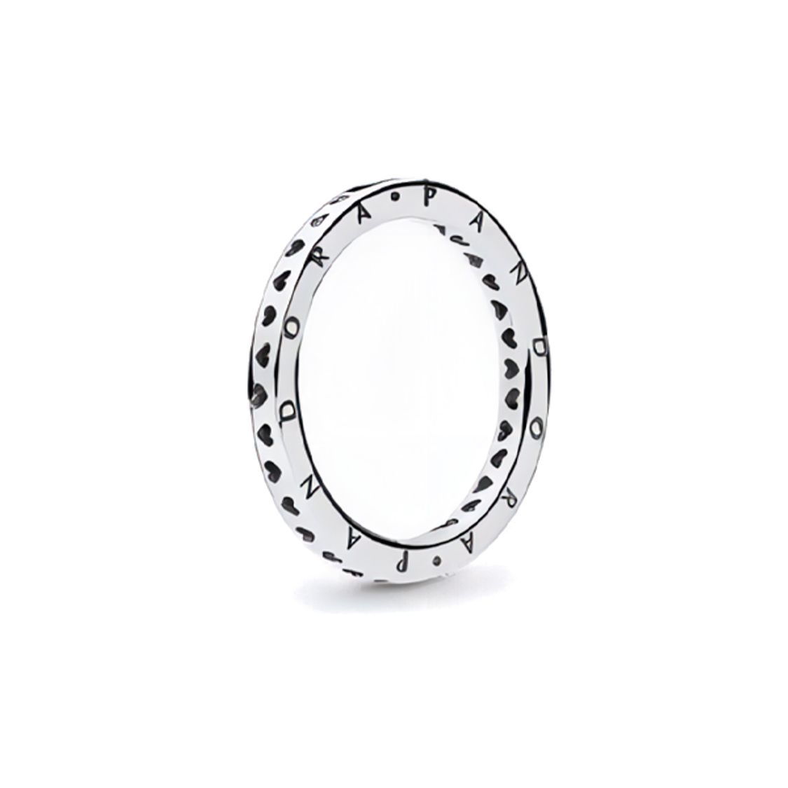 Pandora Logo Heart 925 Silver Ring Unisex ring 197133 Box,50