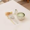 Japanese Forget-Me-Not Ceramic Matcha Bowl Set with Whisk & Spoon - Inspired by Song Dynasty
