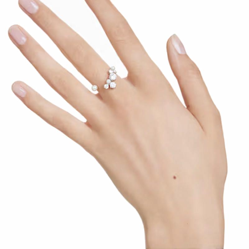 Swarovski Constella Decorative Open Design Ring Women's Silver 5705599