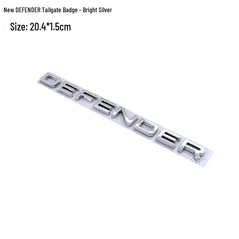 Samolepka na zadní část auta Land Rover Defender s anglickým písmenem (ABS plast)
