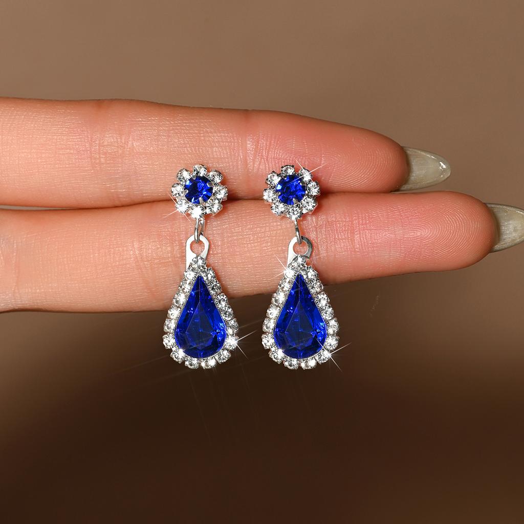 2PC Women's Fashion Water Drop Earrings, Simple, Light Luxury, Retro Style Earrings, Ear Accessories