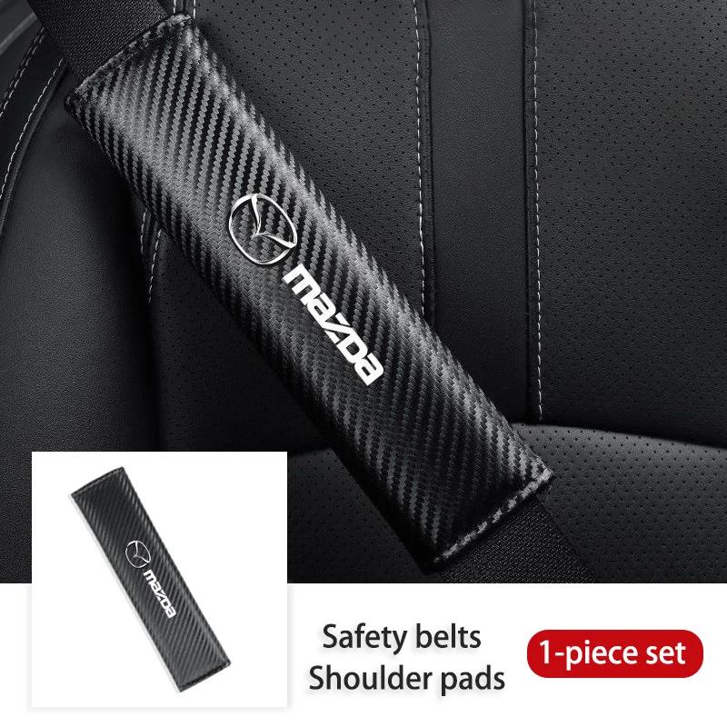 

2025 Hot Carbon Safety Belt Cover Seat Belt Shoulder Protector Strap Cover For Mazda 6 3 CX5 5 2 323 CX7 Demio Atenza Axela MX30