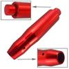 Lunsom Button Shift Knob Aluminum Shift Lever Metal Shift Knob for Auto Car (Red)