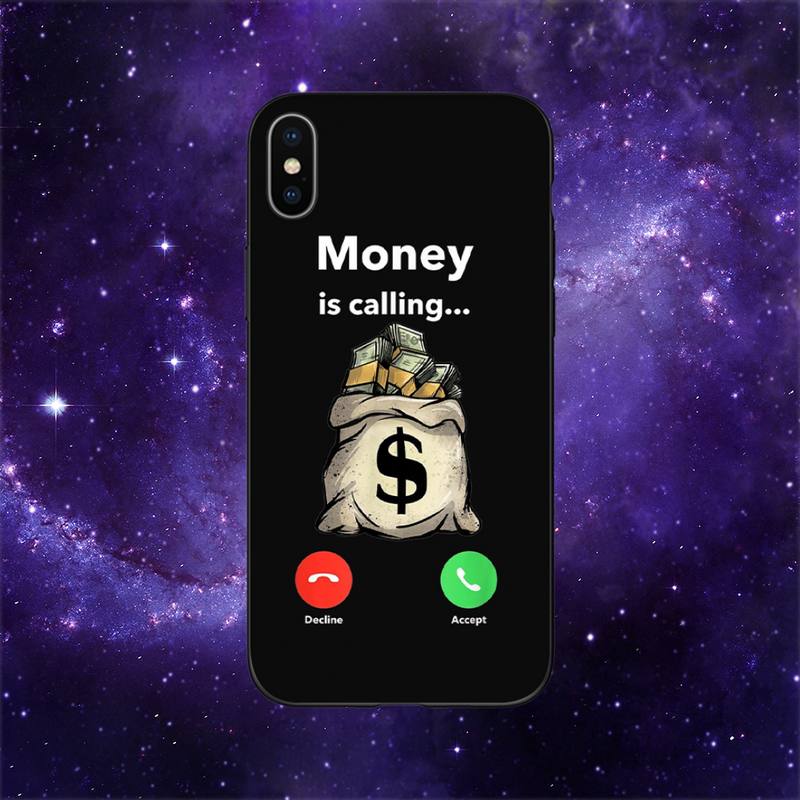 Husă de telefon Funny Time is Money pentru iPhone 11 12 Mini 13 14 15 Pro XS Max X Plus SE XR Shell