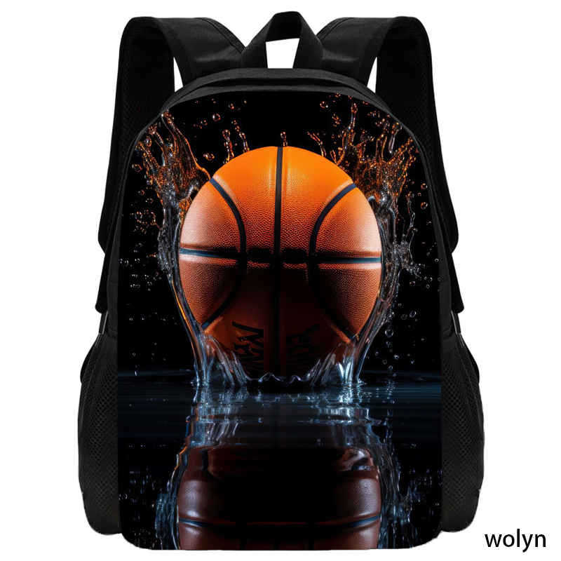 Basketball Basketball School Bag High Definition Printing Multifunctional Cross-Border Backpack