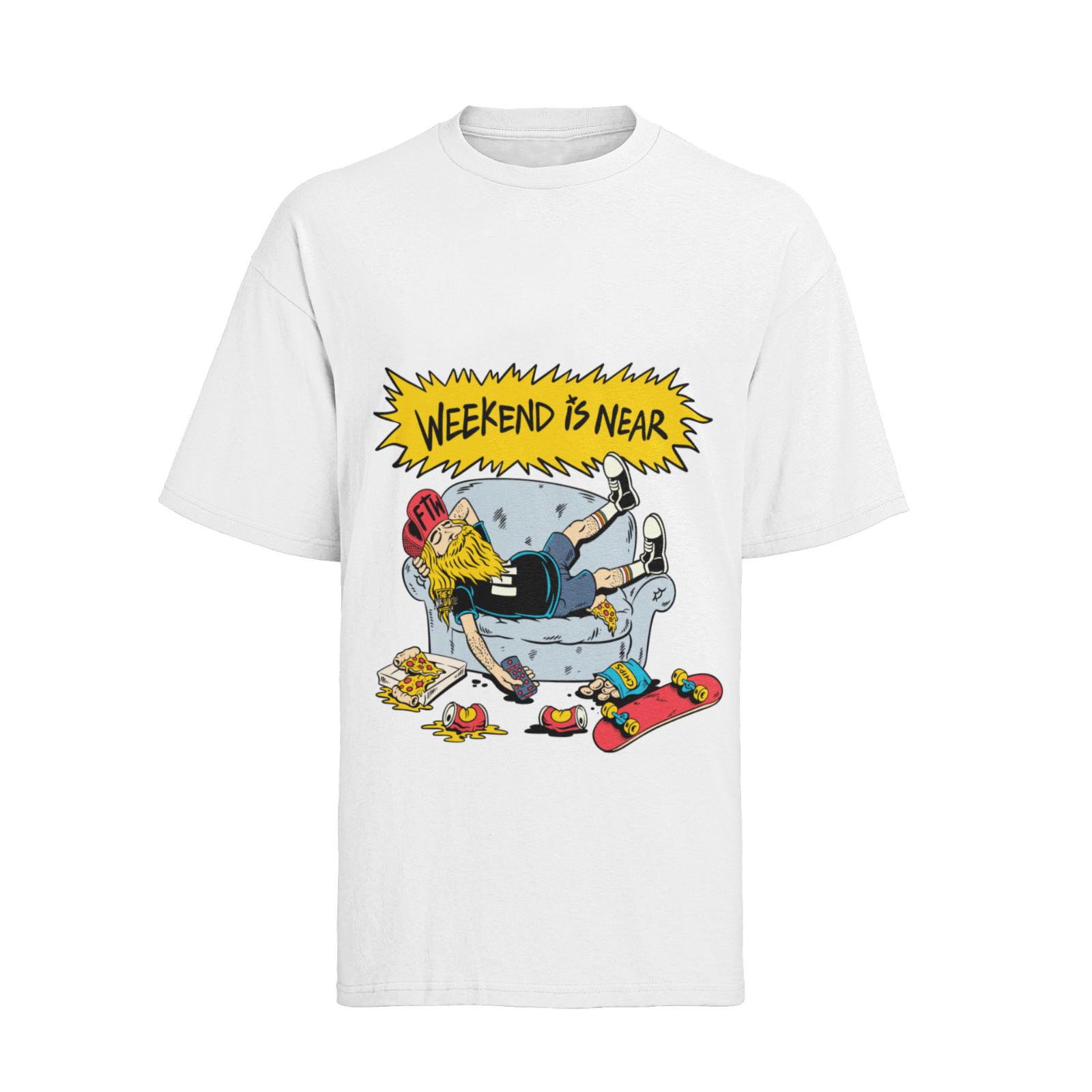 

Nerd Skateboard Weekend Is Near T-Shirt Mens Womens Tees Top Mens S-XXXL L