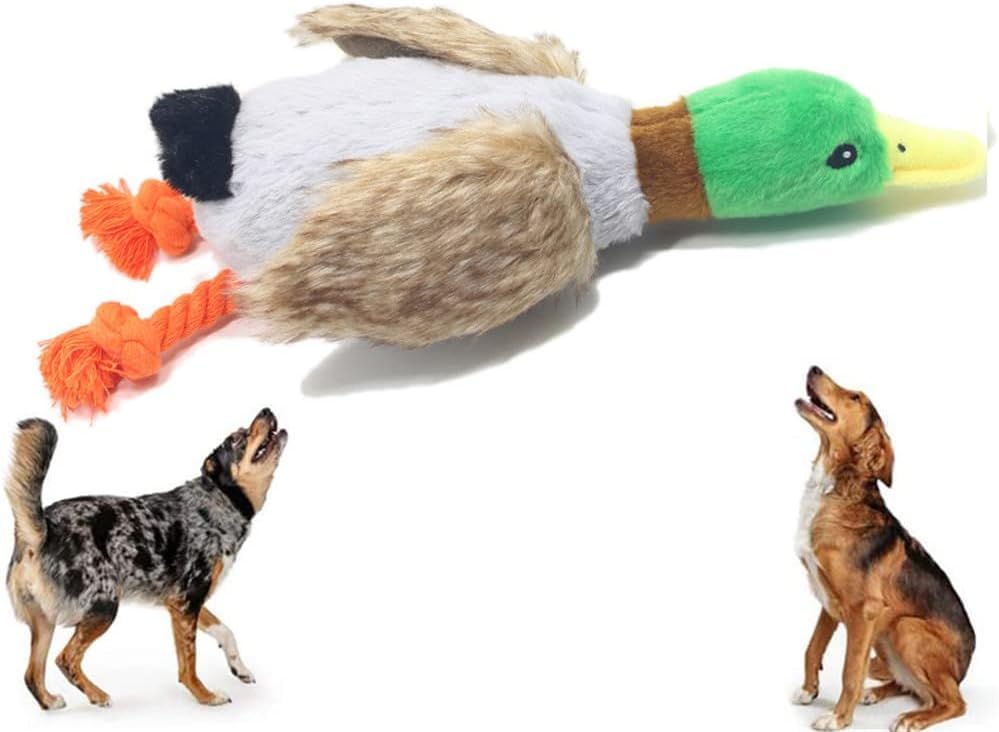Dog Squeak Plush Duck Chew Educational Stress Dog Rope Suitable for and Large Pet Supplies Toy, Toy, Toy, Toy, Relief, Clean, Safe, Durable, Toy,