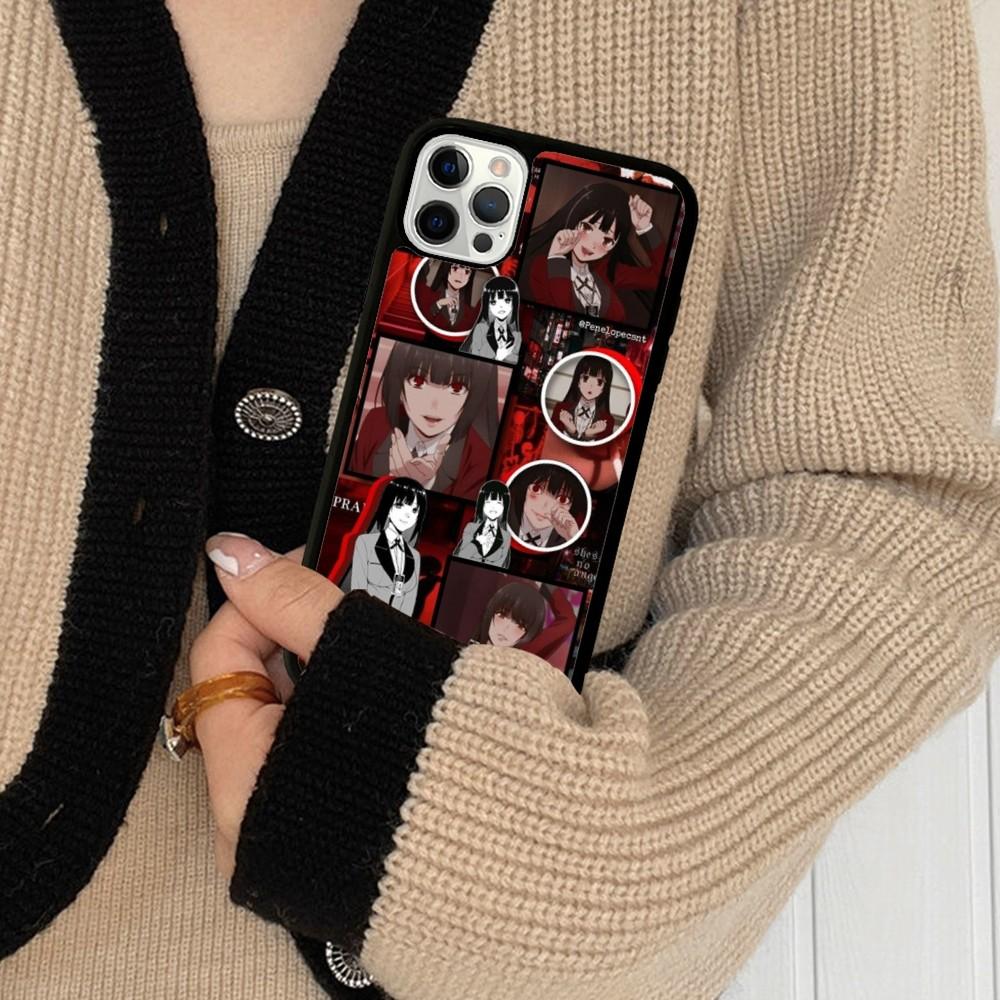 Kakegurui Phone Case Silicone PC+TPU For For iPhone 11 12 13 14 15 16 Plus Pro Max Cover