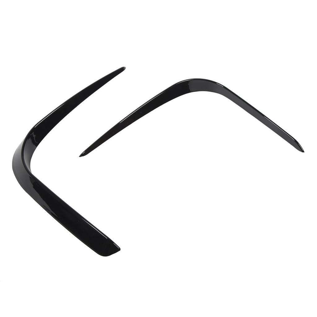 1 Pair Front Bumper Spoiler Bright Black Left Right Splitter Trim Fit For X5 G05 M Sport 2019 To