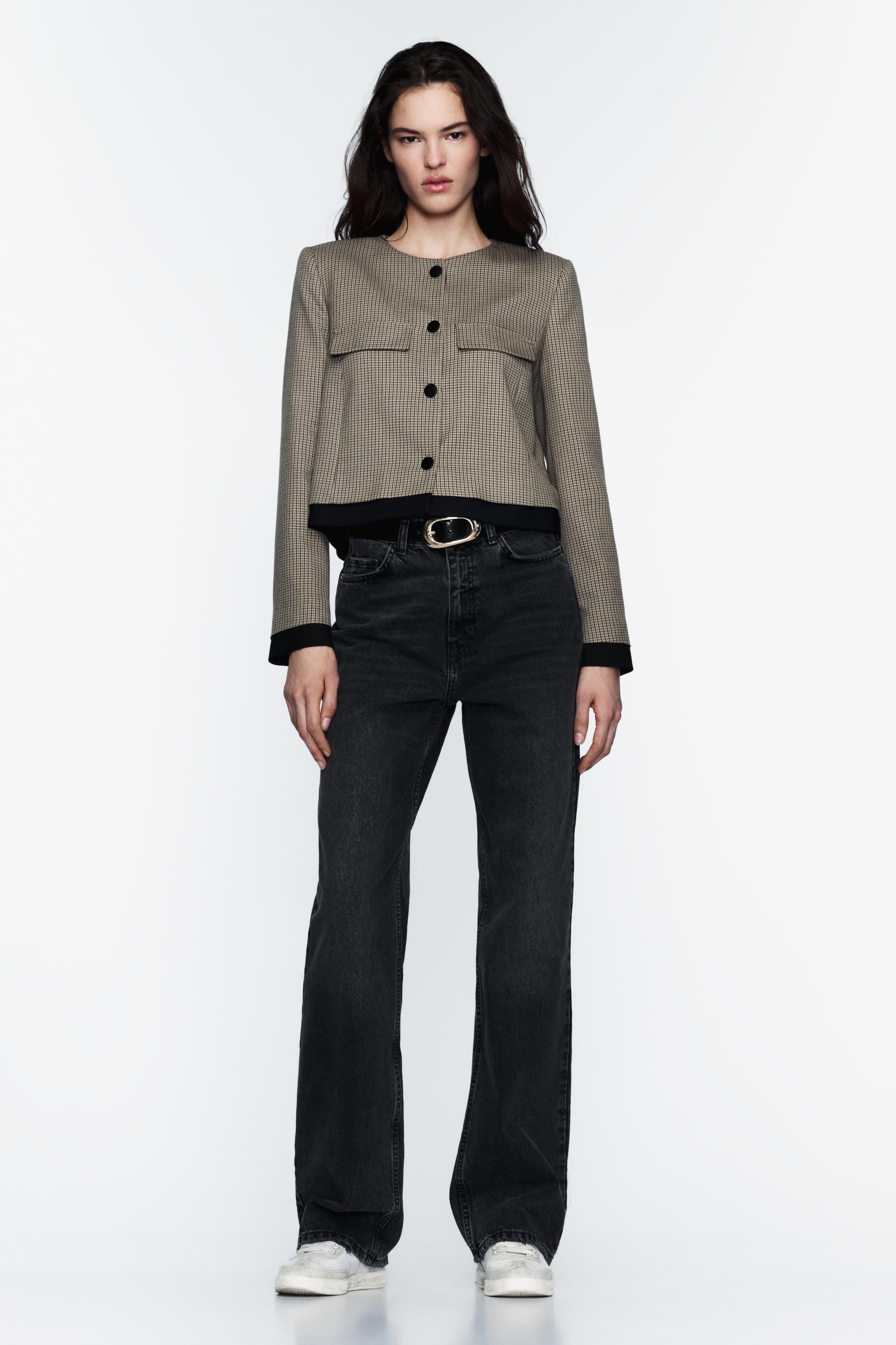 

УКОРОЧЕННЫЙ ПИДЖАК В гусиные лапки