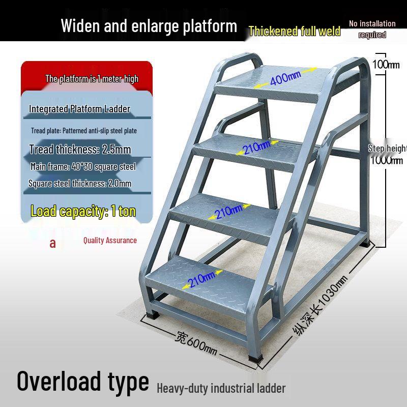 Industrial Mobile Step Ladder