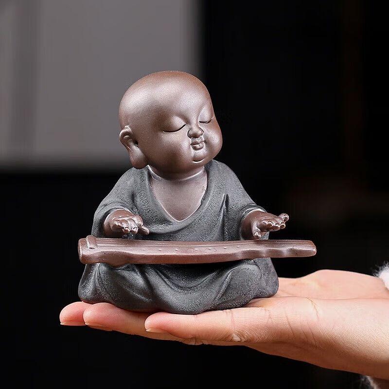 Zen Zisha Little Monk Tea Pet Figurine