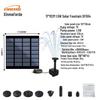 Solar-Powered Floating Garden Fountain and Light